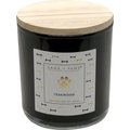 Sand + Paws Paw Print Label Teakwood Scented Candle, 12-oz jar