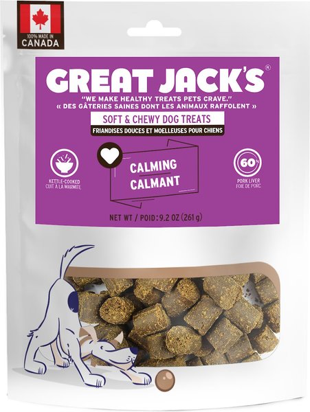 Great Jack's Calming Grain-Free Dog Treats, 9.2-oz bag slide 1 of 2