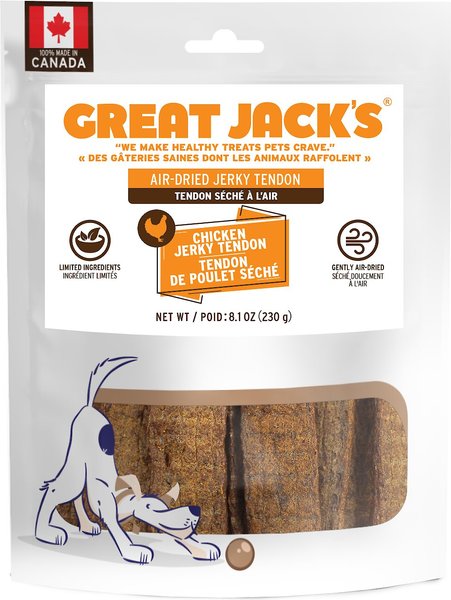 Great Jack's Air Dried Chicken Jerky Tender Bars Dog Treats, 8.1-oz bag slide 1 of 2