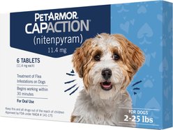 PetArmor CapAction Oral Flea Treatment for Dogs 2-25lbs 6 doses