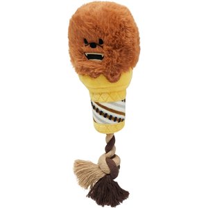 STAR WARS Candy Shop CHEWBACCA Ice Cream Plush with Rope Squeaky Dog Toy
