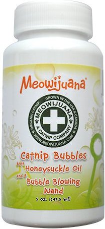 Meowijuana Bubbles with Honeysuckle Catnip, 5-oz bottle slide 1 of 6