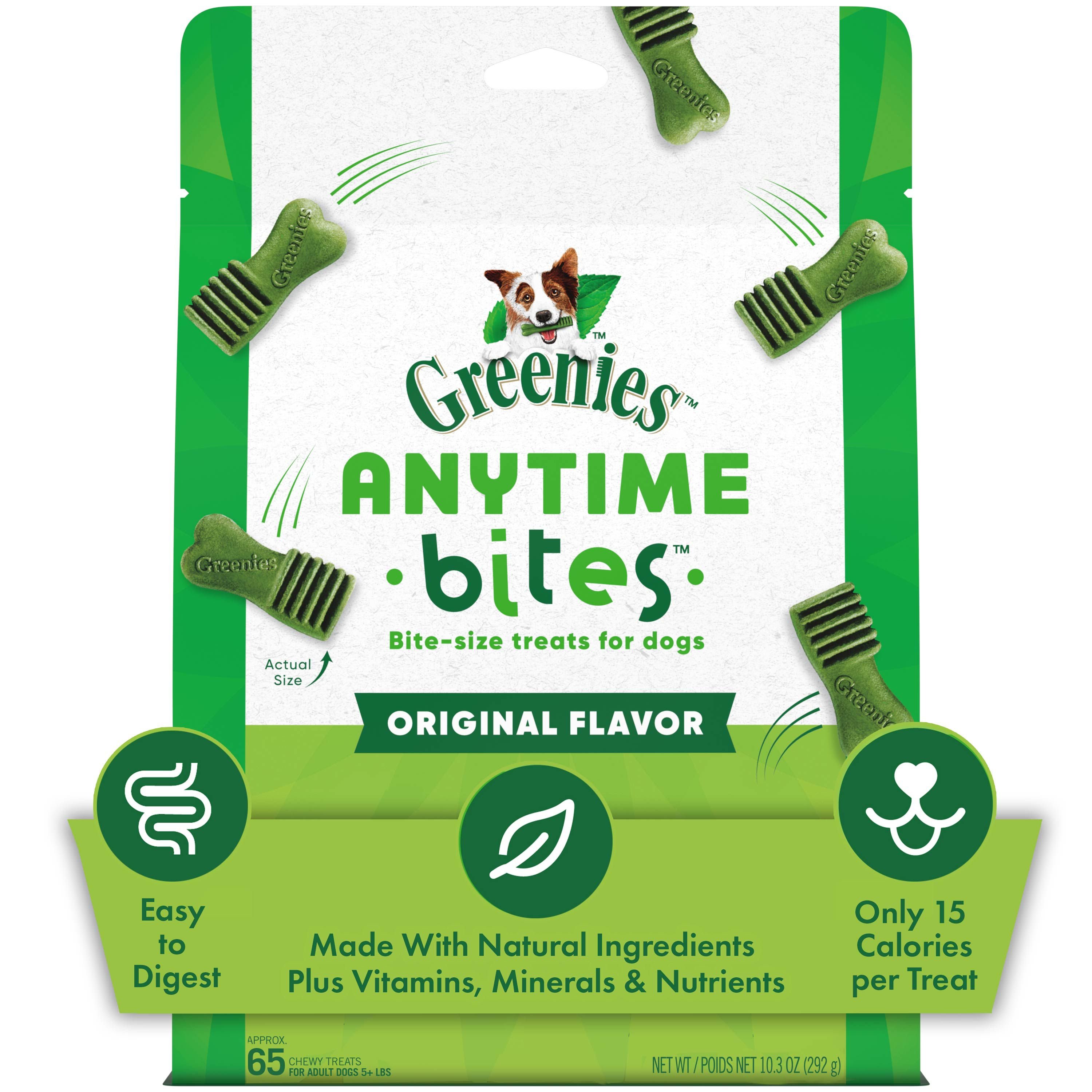 Questions and answers about greenies anytime bites original chicken