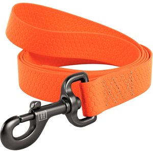 WAUDOG Waterproof Dog Leash, Orange, Large: 6-ft long, 1-in wide