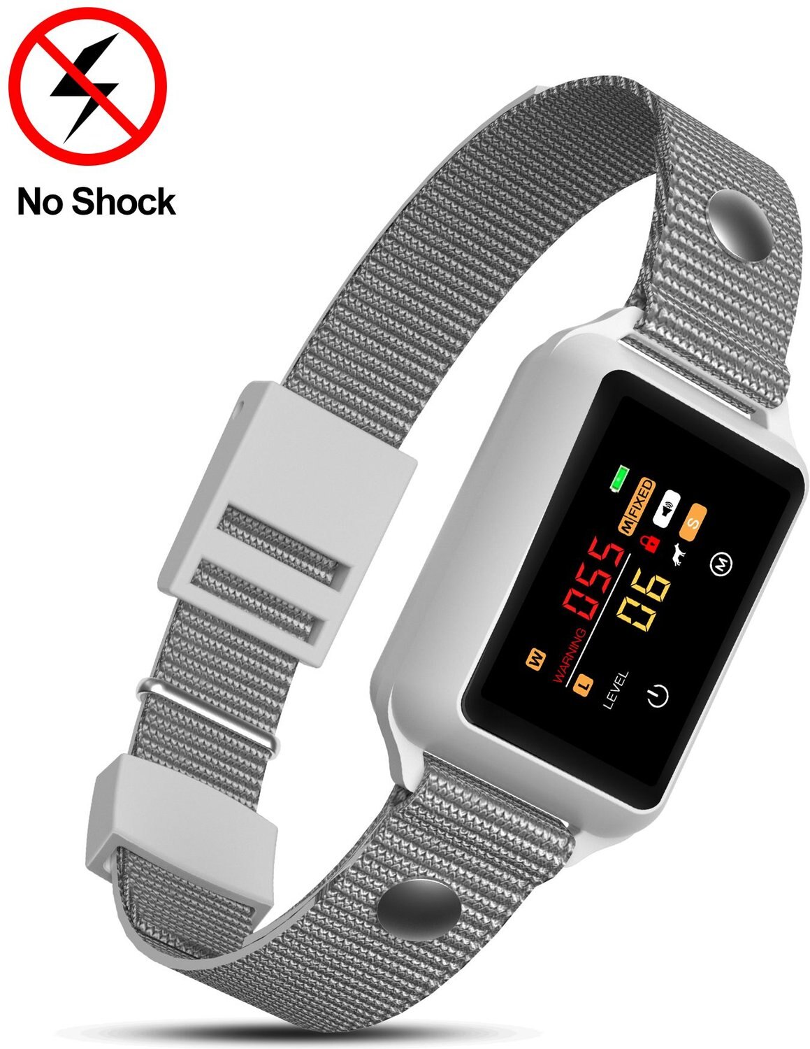 PETDIARY Smart Bark Waterproof Dog Training Collar, Small, White