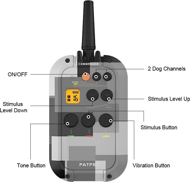PATPET P920 Outdoor Dedicated 4000ft Remote Dog Training Collar, Meisai