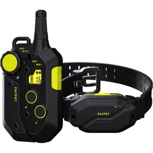 PATPET P910 Military Professional 3000-ft Remote Vibrating Dog Training Collar, Black