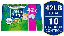 Fresh Step Febreze Freshness Gain Scented Clumping Clay Cat Litter, 42-lb
