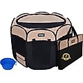 WINiPET 2-Door Soft-Sided Dog & Cat Playpen, Beige + Black, 30 x 30 x 20-in