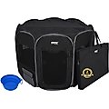 WINiPET 2-Door Soft-Sided Dog & Cat Playpen, Black, 36 x 36 x 24-in