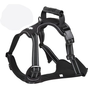EliteField Padded Reflective No Pull Dog Harness, Black, Small: 15 to 28-in chest