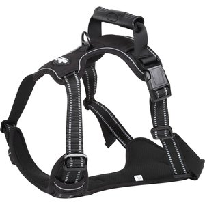 EliteField Padded Reflective No Pull Dog Harness, Black, Medium: 18 to 33-in chest