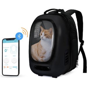 INSTACHEW Trekpod App Enabled Cat Carrier, Black