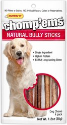 RUFFIN' IT Chomp'Ems 6" Bully Stick Dog Treats, 4 count