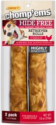 RUFFIN' IT Chomp'Ems 7"Hide-Free Chicken Rolls Dog Treats, 2 count