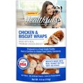 RUFFIN' IT Healthfuls Chicken & Biscuit Wraps Dog Treats, 4-oz bag