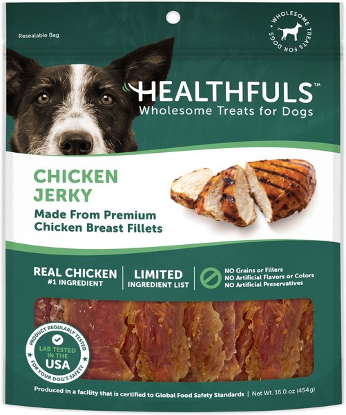 RUFFIN' IT Healthfuls Chicken Jerky Dog Treats, 16-oz bag slide 1 of 4