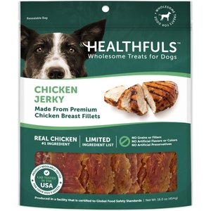 RUFFIN' IT Healthfuls Chicken Jerky Dog Treats, 16-oz bag