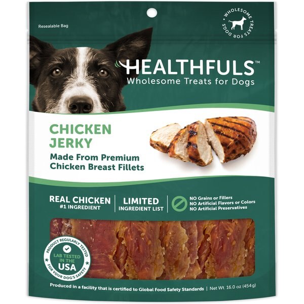 KONA'S CHIPS Chicken Thins Jerky Dog Treats, 16oz bag