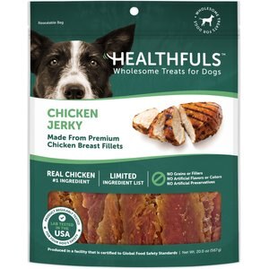 RUFFIN' IT Healthfuls Chicken Jerky Dog Treats, 20-oz bag