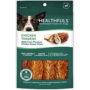 RUFFIN' IT Healthfuls Chicken Tenders Dog Treats, 4-oz bag