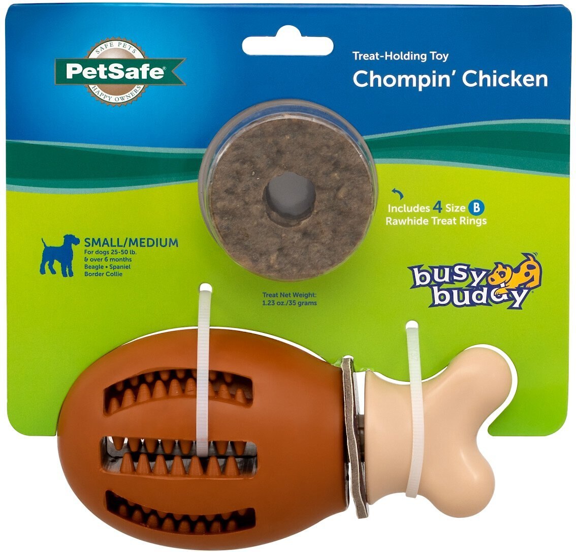 PetSafe Busy Buddy Chompin' Chicken Chew Dog Toy