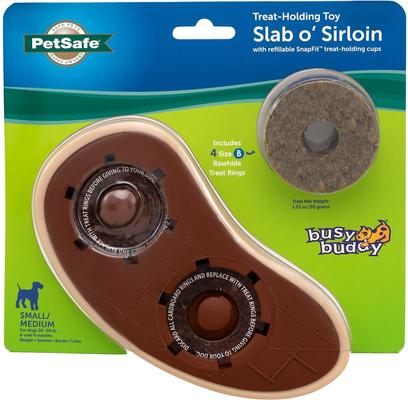 Show full view: PetSafe Busy Buddy Slab o’ Sirloin Chew Dog Toy, Small/Medium  slide 8 of 10