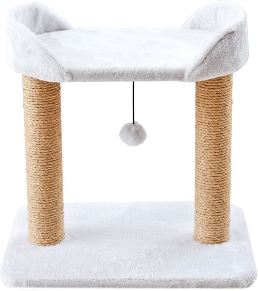 TWO BY TWO The Linden Twin Sisal Cat Tree, Small, Ivory - Chewy.com