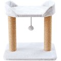 Two By Two The Linden Twin Sisal Cat Tree, Small, Ivory 