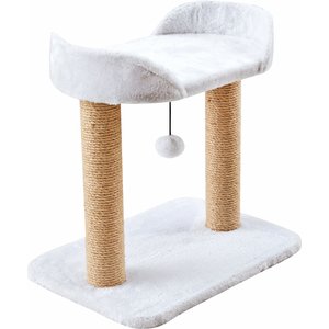 Two By Two The Linden Twin Sisal Cat Tree, Small, Ivory 