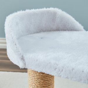 Two By Two The Linden Twin Sisal Cat Tree, Small, Ivory 