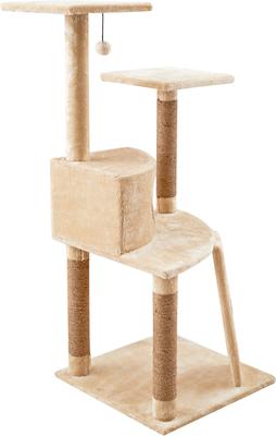 Show full view: Two By Two The Poplar Playground Cat Tree, Large, Beige slide 3 of 10