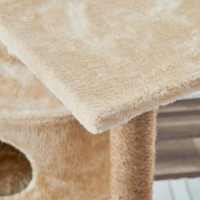 Show full view: Two By Two The Poplar Playground Cat Tree, Large, Beige slide 6 of 10
