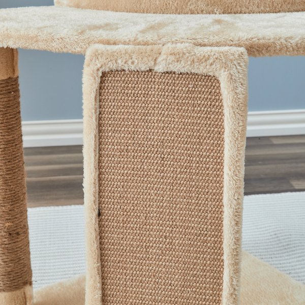 Two By Two The Poplar Playground Cat Tree, Large, Beige