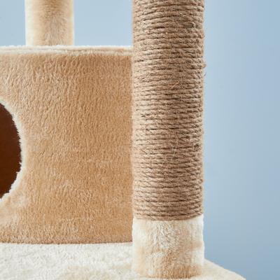 Show full view: Two By Two The Poplar Playground Cat Tree, Large, Beige slide 9 of 10