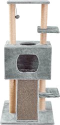 Two By Two The Cortland Cat Tree, Medium, Grey