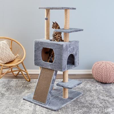 Show full view: Two By Two The Cortland Cat Tree, Medium, Grey slide 4 of 9