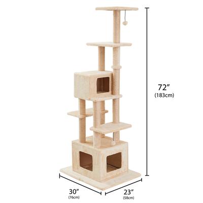 Show full view: Two By Two The Ponderosa Cat Tree, Large, Grey slide 2 of 8