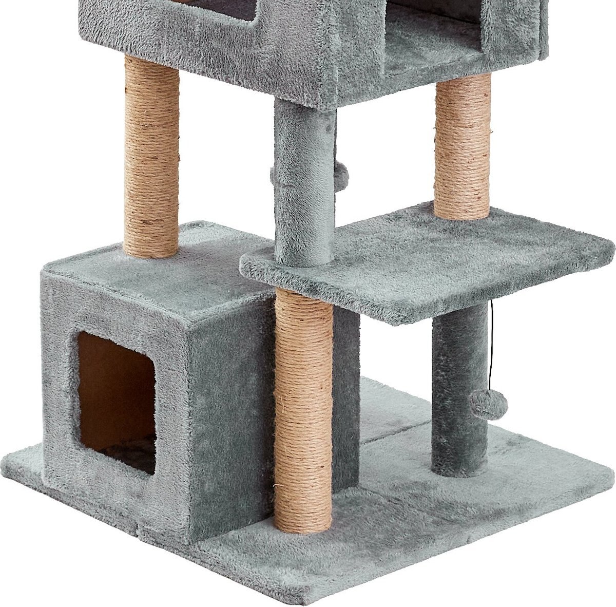 Two By Two The Honeycrisp Cat Tree, Large, Grey