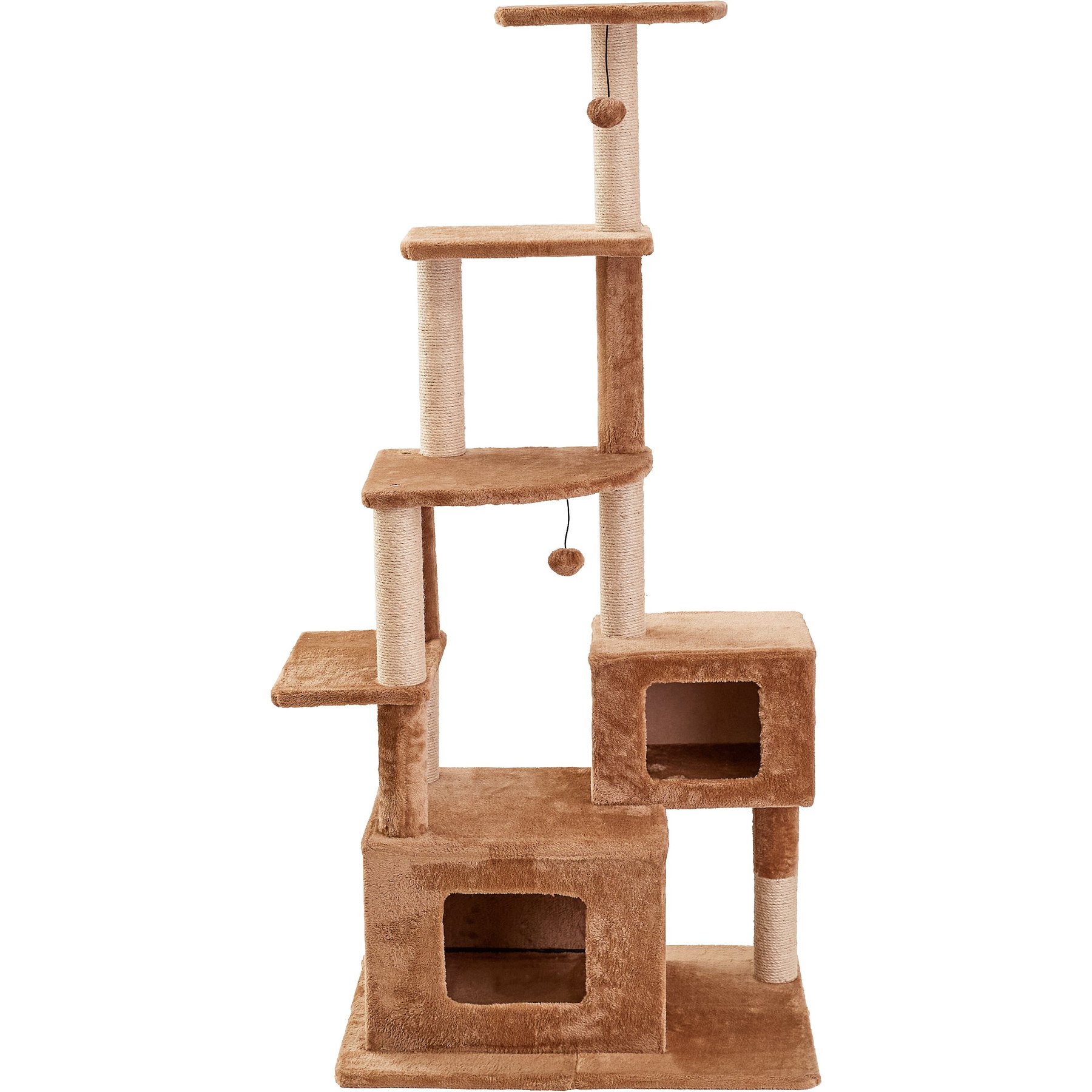 Two By Two The Walnut Cat Tree, Large, Brown