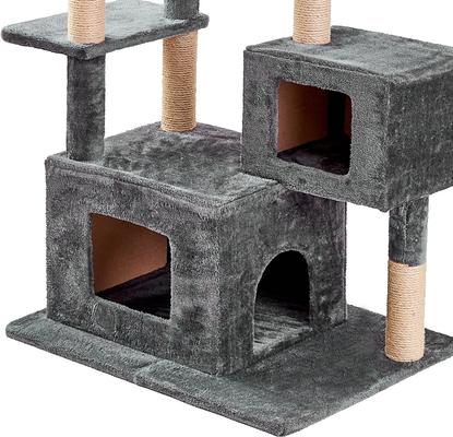 Show full view: Two By Two The Walnut Cat Tree, Large, Dark Grey slide 8 of 9