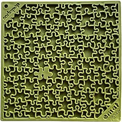 SodaPup Emat Jigsaw Dog Lick Mat, Green