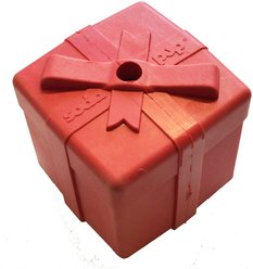 SodaPup Gift Box Rubber Treat Dispenser Dog Toy, Large
