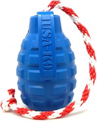SodaPup Grenade Reward Treat Dispenser Dog Toy, Blue, X-Large
