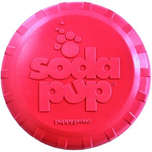 SodaPup Puppy Bottle Top Rubber Flying Disk Dog Toy