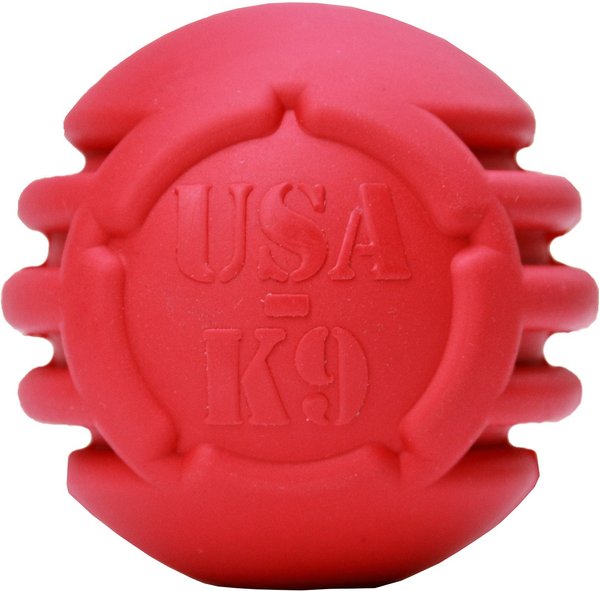 SodaPup Stars & Stripes Ultra-Durable Rubber Ball Dog Toy slide 1 of 9