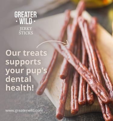 Show full view: Greater Wild Beef Recipe Jerky Sticks Dog Treats, 3-oz, pack of 8 slide 6 of 7