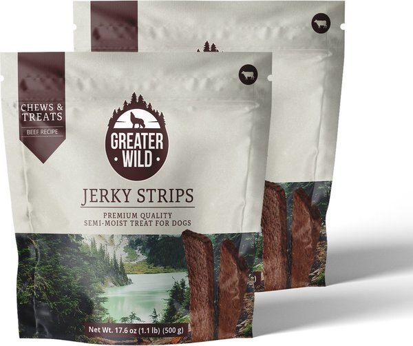 Greater Wild Premium Beef Flavored Jerky Dog Treats