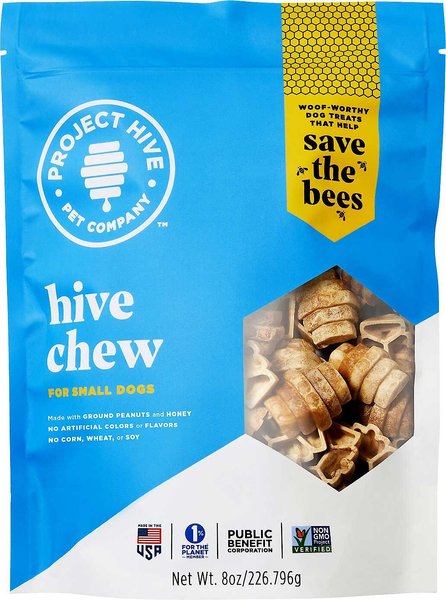 Project Hive Pet Company Chews Small Hard Chew Dog Treats, 8-oz bag, 8-oz bag, bundle of 2 slide 1 of 5