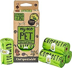 MyEcoPet Compostable Dog Poop Bags, 60 count slide 1 of 8